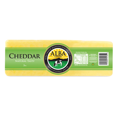 Alba Cheese - Cheddar Loaf 2KG